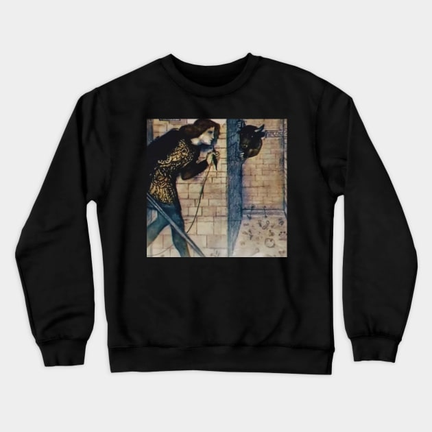 Man as Minotaur Crewneck Sweatshirt by Shadow Clothes